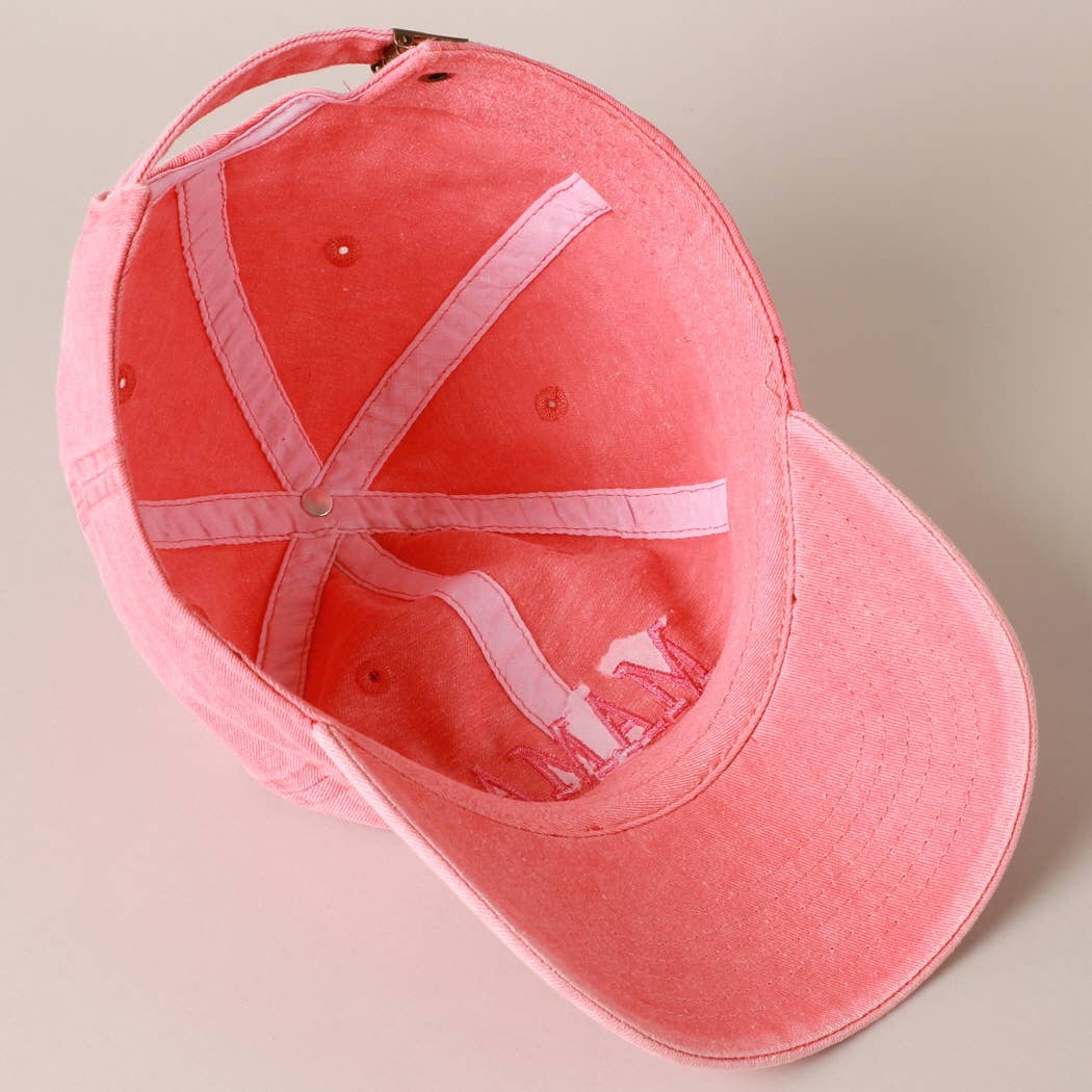 MAMA Embroidered Cotton Baseball Cap