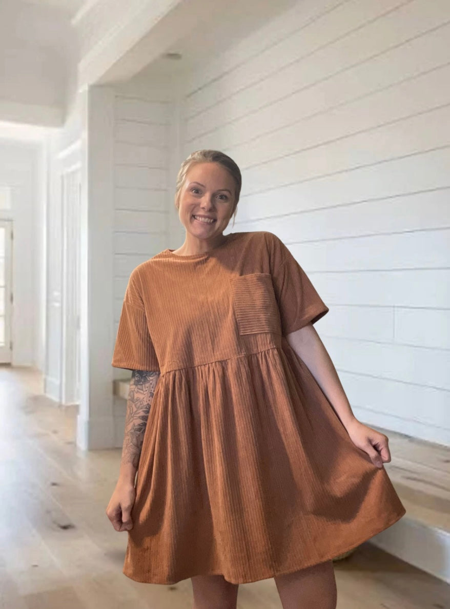 CORDUROY MINI DRES