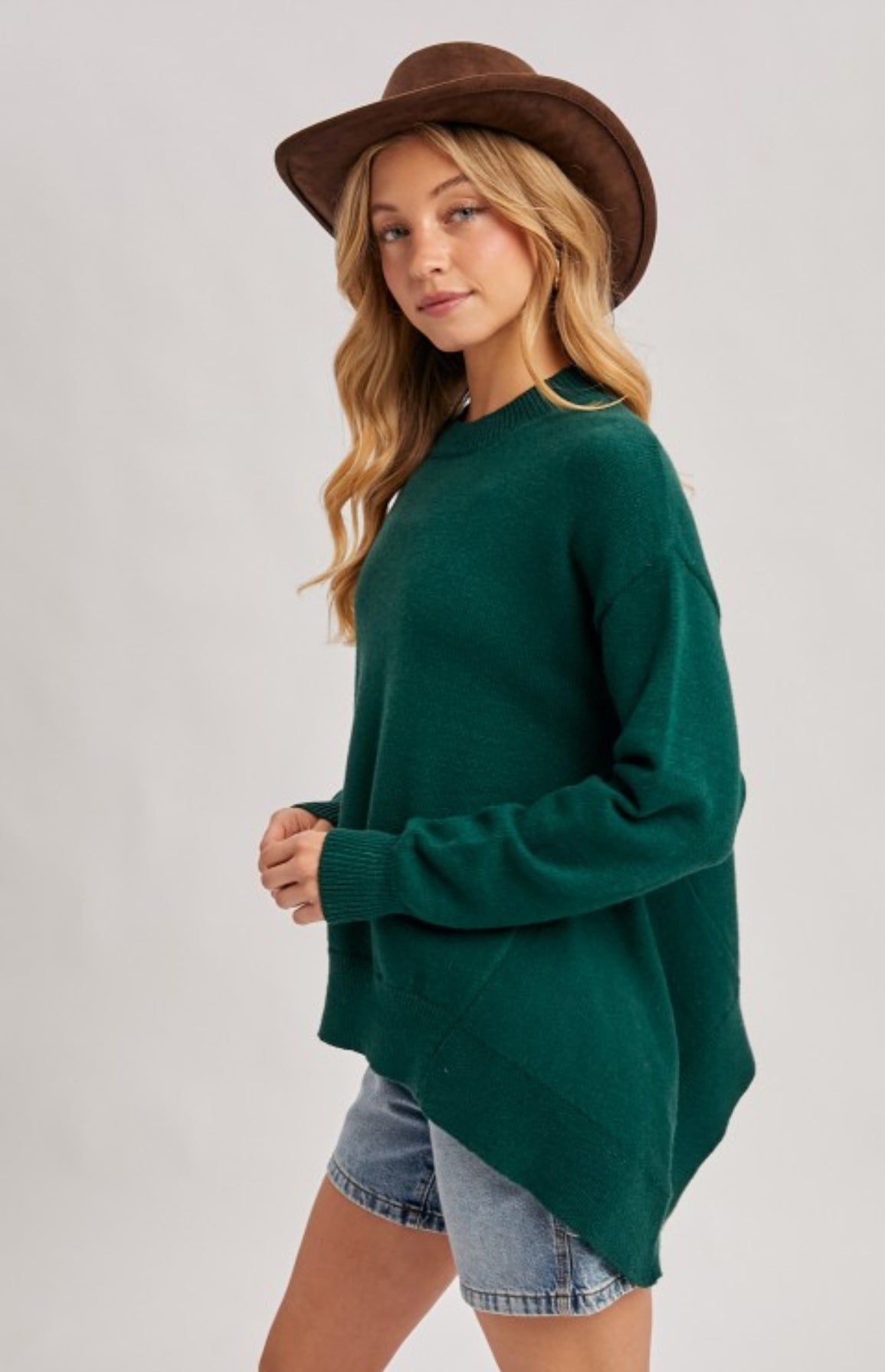 Mock Neck Knit Sweater