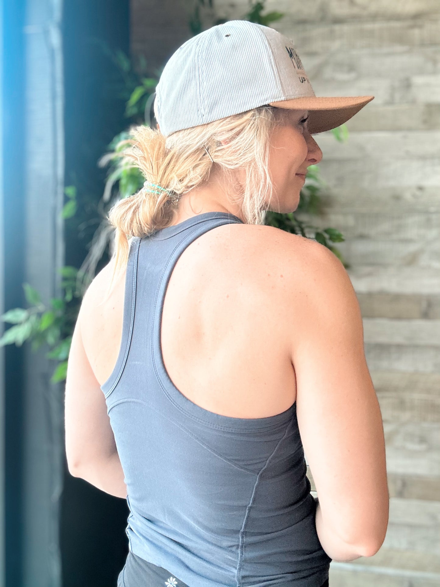 BUTTER SLEEVELESS RACER BACK TANK TOP