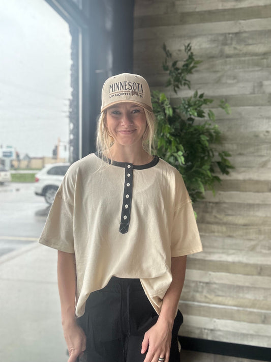 HENLEY RINGER TEE