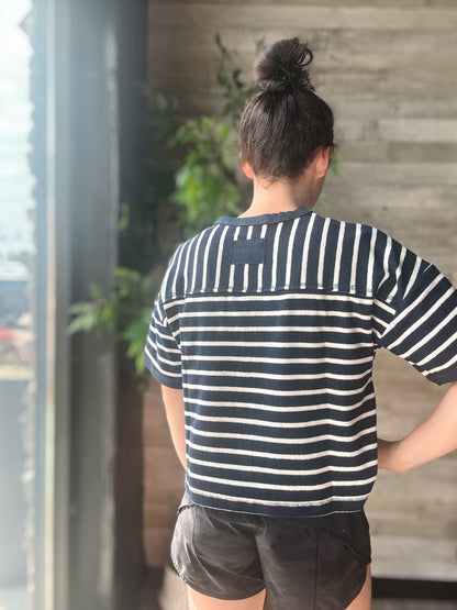 Oversized Stripe Casual Comfy Knit Top