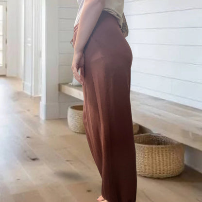 Double Knit Drawstring Waist Relaxed Jogger Sweatpants