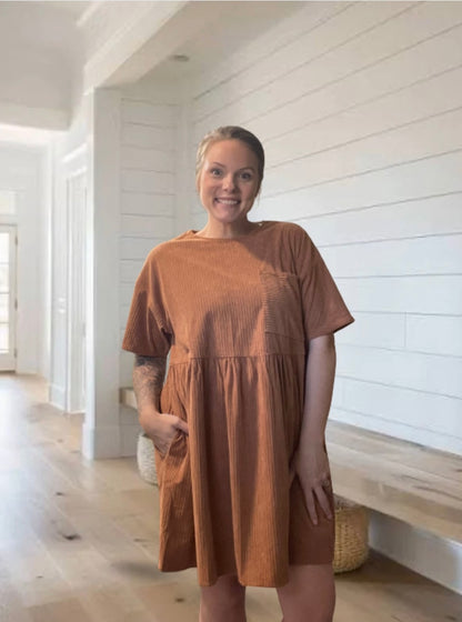 CORDUROY MINI DRES