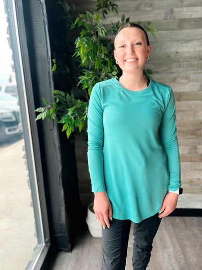 Long Sleeve Flow Top with Side Slit