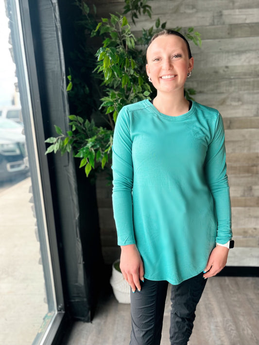 Long Sleeve Flow Top with Side Slit