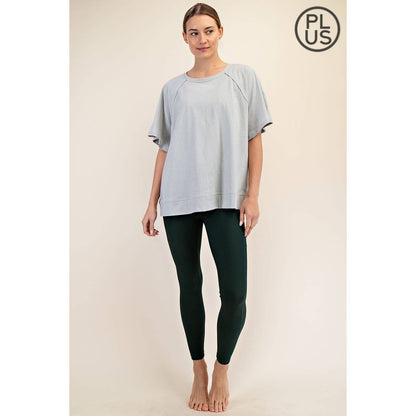 CURVY Oversized Short Sleeve Top
