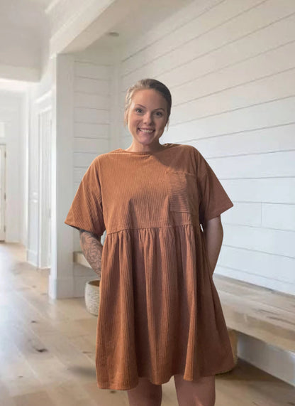CORDUROY MINI DRES