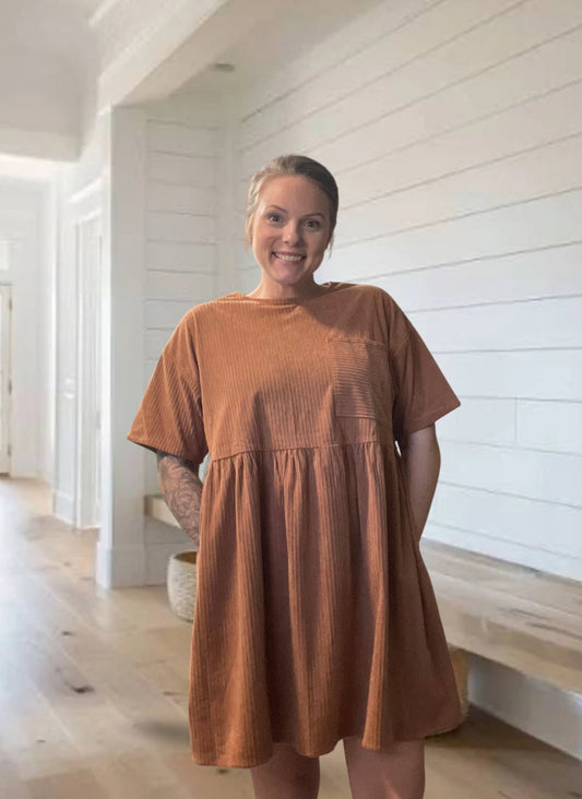 CORDUROY MINI DRES