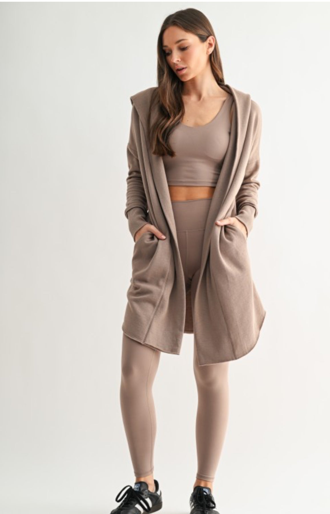 Longline Hoodie Cardigan