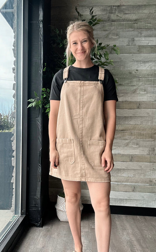 Denim Overall Dress