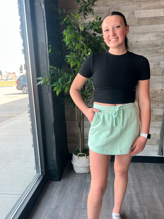 French Terry Short Skort
