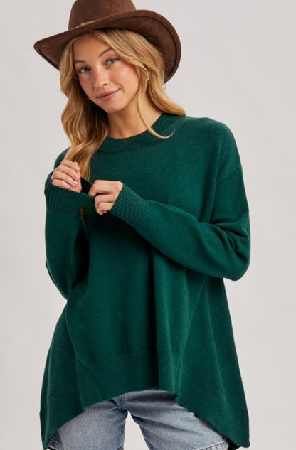 Mock Neck Knit Sweater