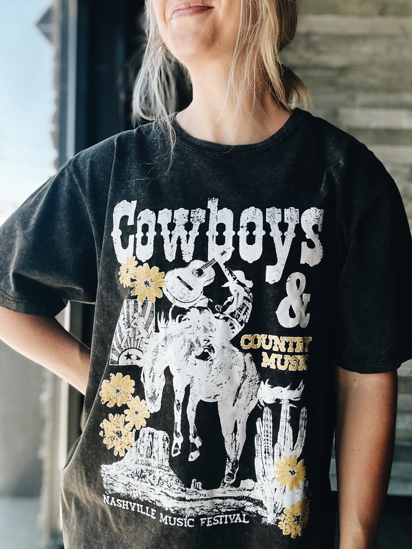 Cowboys & Country Music Boyfriend Tee