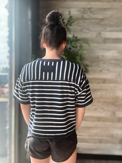 Oversized Stripe Casual Comfy Knit Top
