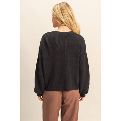 Pocket Detailed Crew Neck Sweater